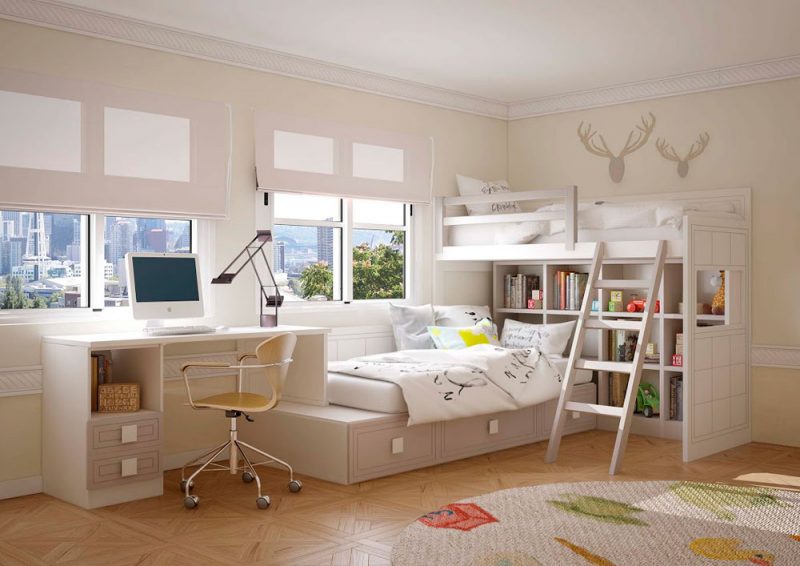 Dormitorio juvenil 46 de DLP Muebles Toscana