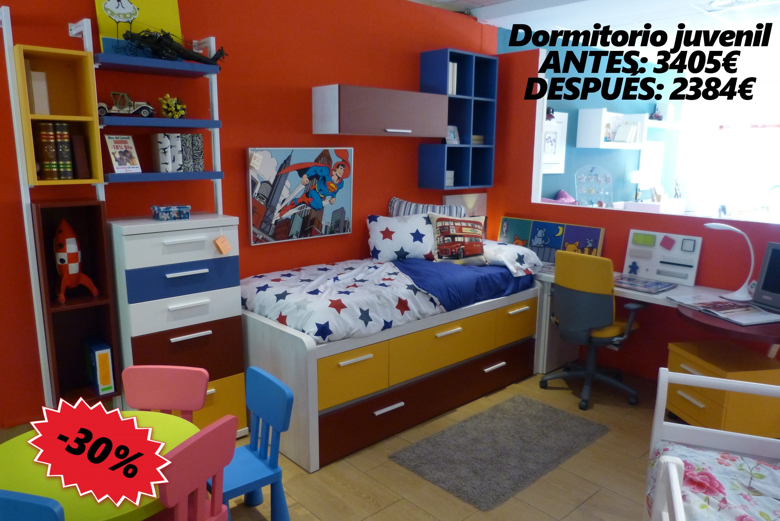 DORMITORIO JUVENIL COMPLETO FREEMAN