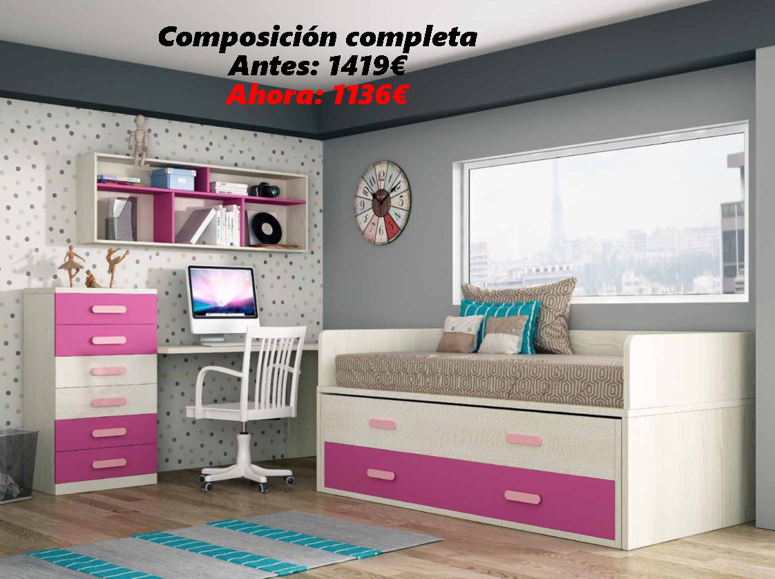 Dormitorio juvenil 81 | Muebles Toscana