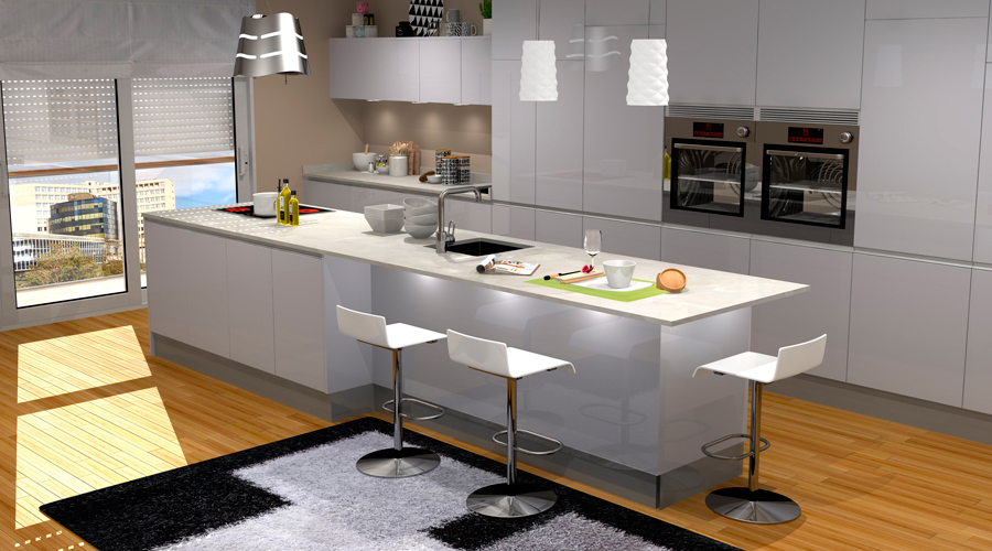 Proyecto 3D Muebles Toscana Cocina 3