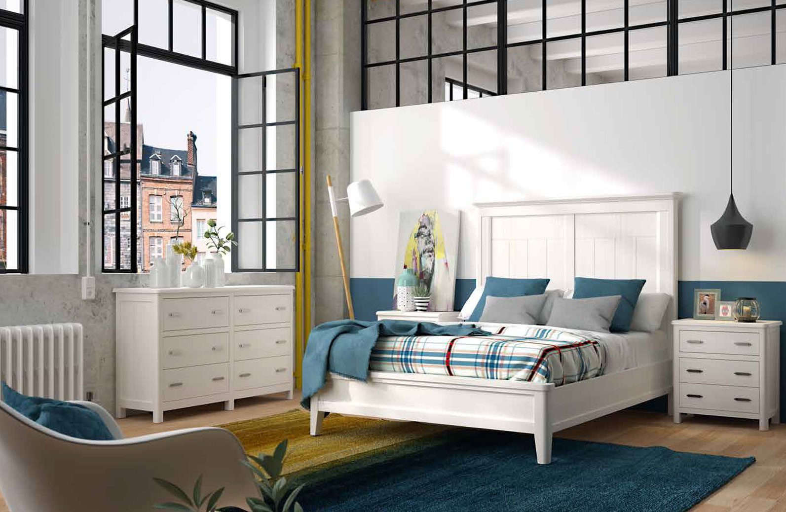 Mueble de Cama plegatín Blanco - Muebles Amor - Pasión por los Muebles