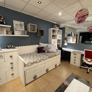 Dormitorio juvenil lacado blanco outlet MueblesToscana