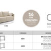 Sofá cama CHANEL ITALIANO - Imagen 5