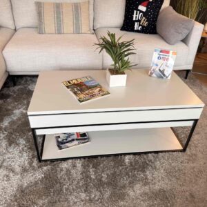 MESA DE CENTRO ELEVABLE LACADA