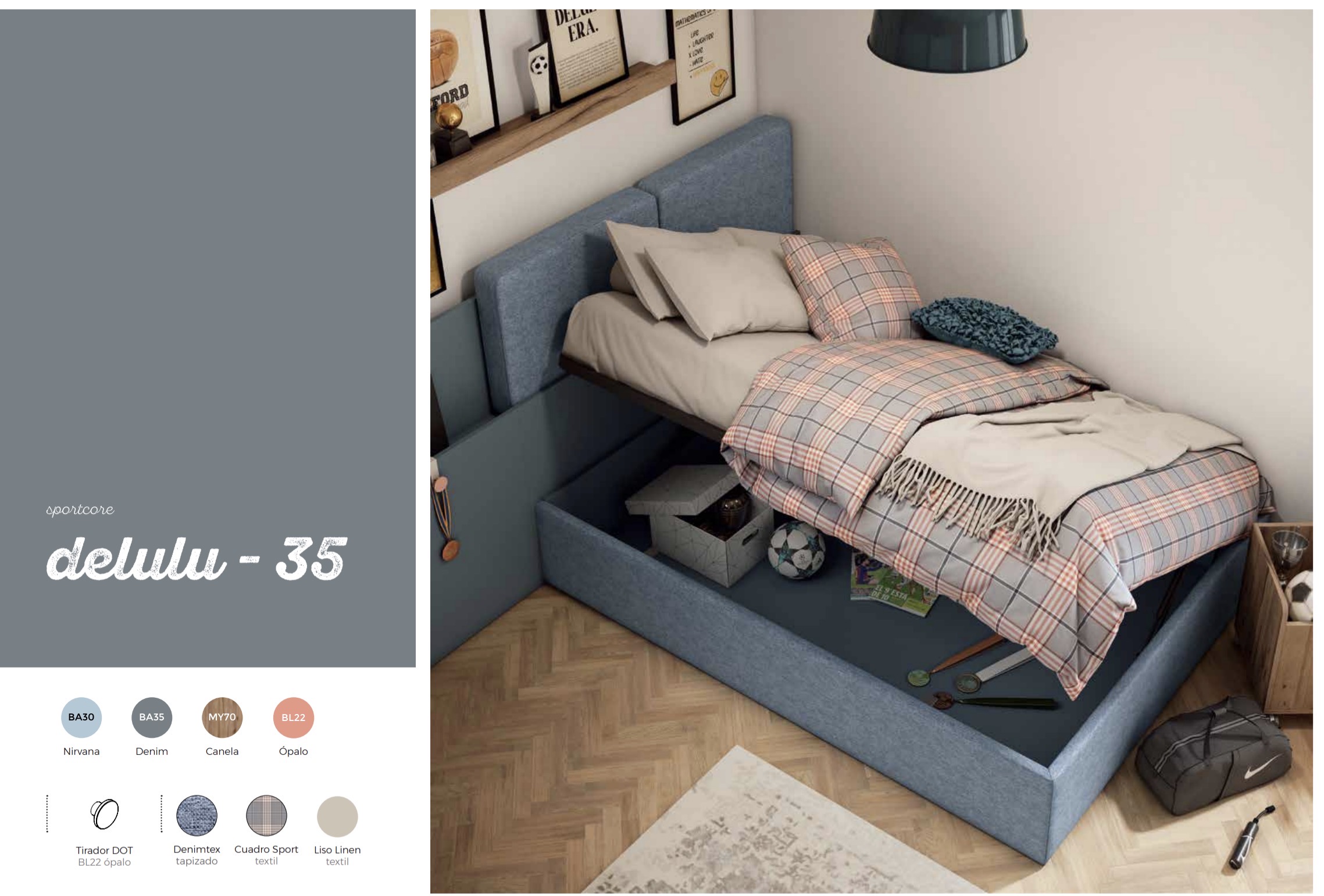 Cama canapé Delulu 35 - Imagen 2