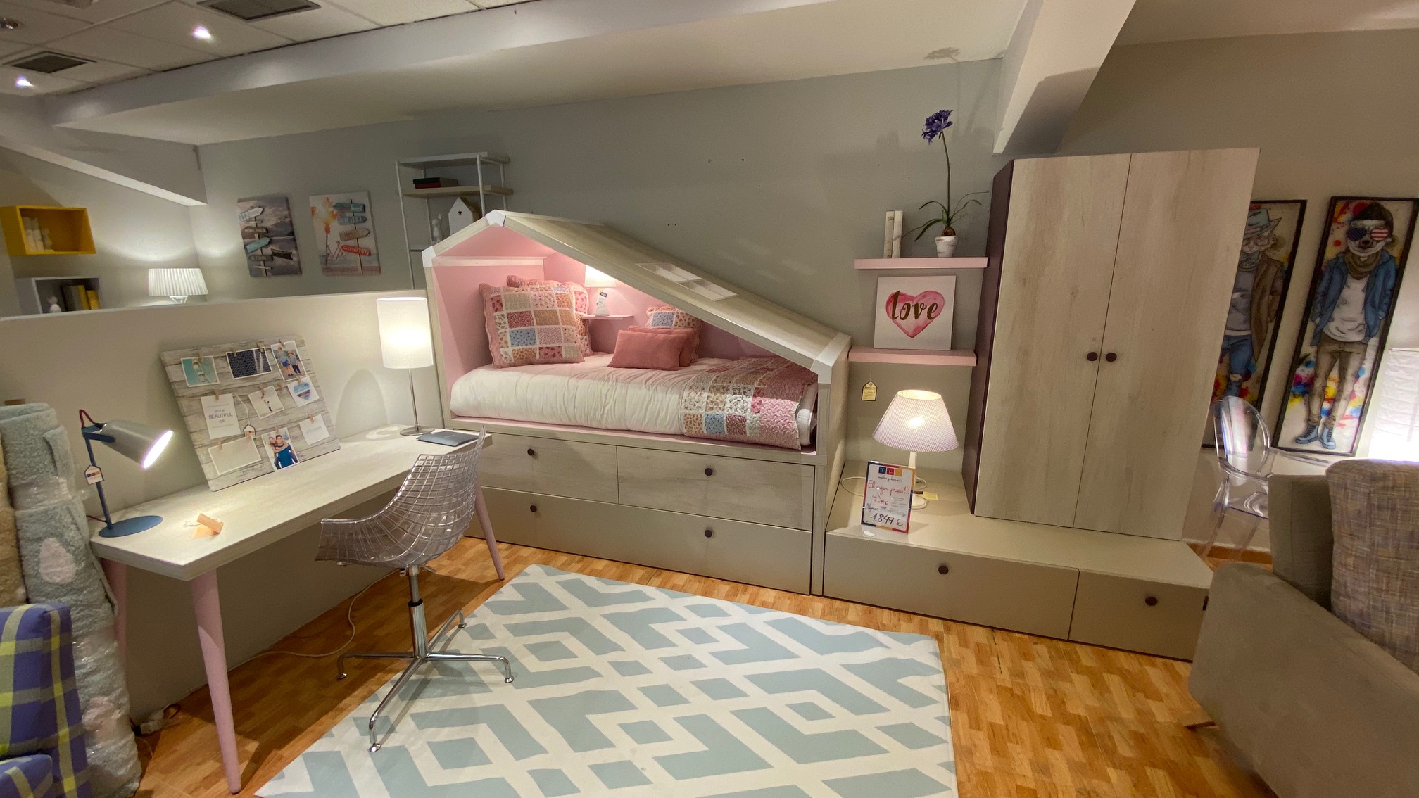 Dormitorio juvenil Casita | Muebles Toscana