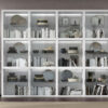 Libreria blanca Los04_Muebles_Toscana