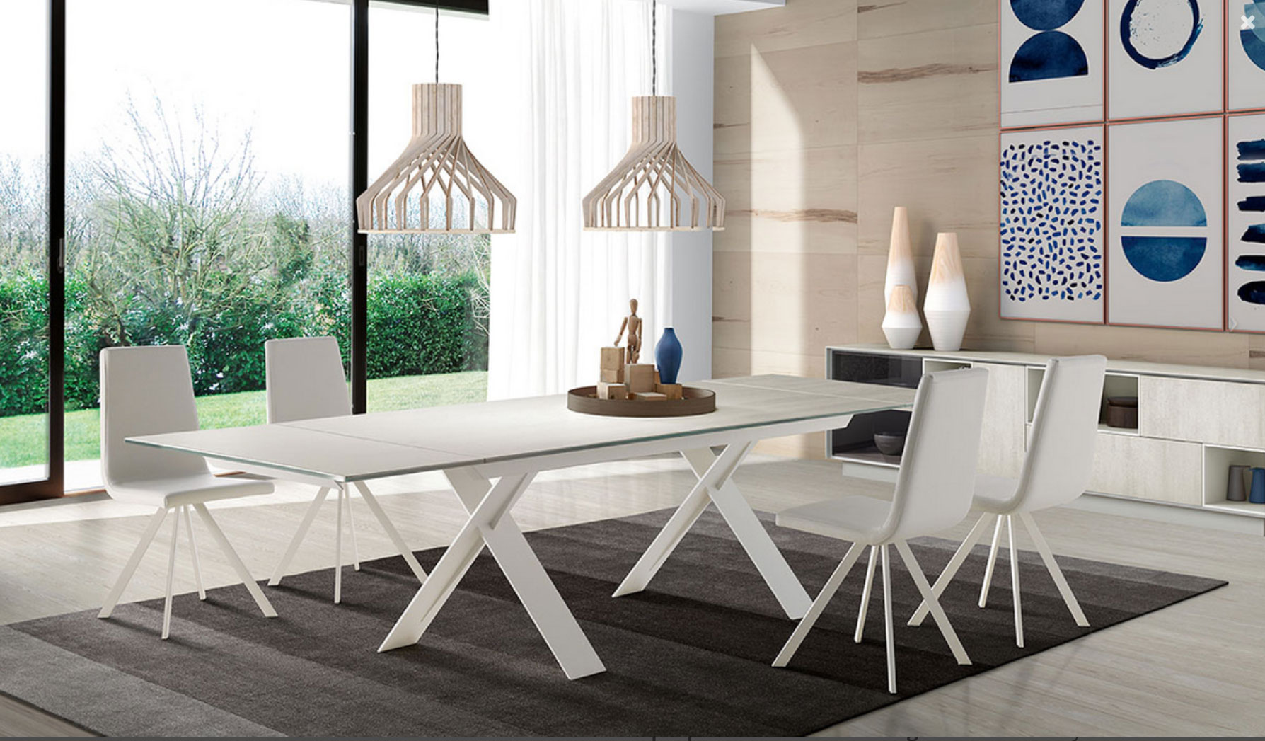 Mesa comedor Xenon blanca Muebles Toscana