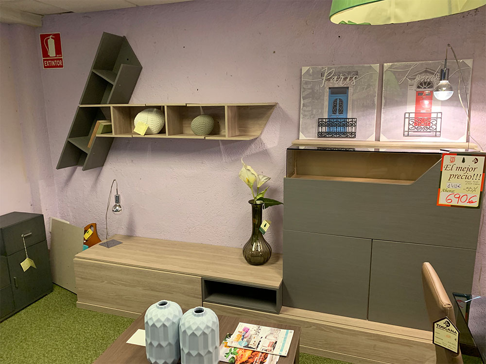 Mueble salón outlet 50 DTO Muebles Toscana