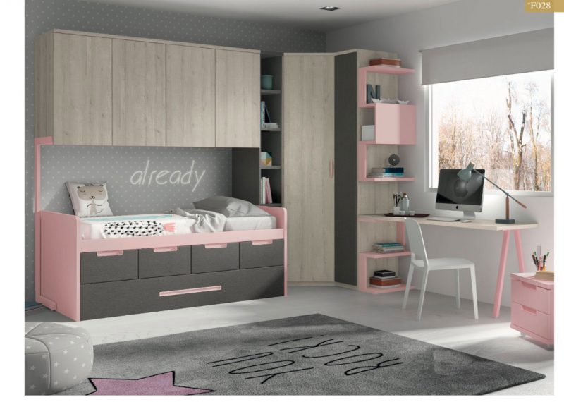 Muebles Toscana dormitorio juvenil moderno mucho espacio
