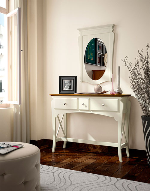 Recibidor colonial Mediterráneo clásico | Muebles Toscana