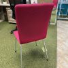 Silla de escritorio rejilla rosa - Image 2