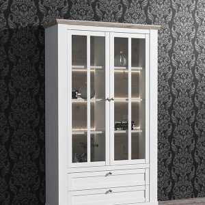 Vitrina 2 puertas cristal outlet muebles Toscana