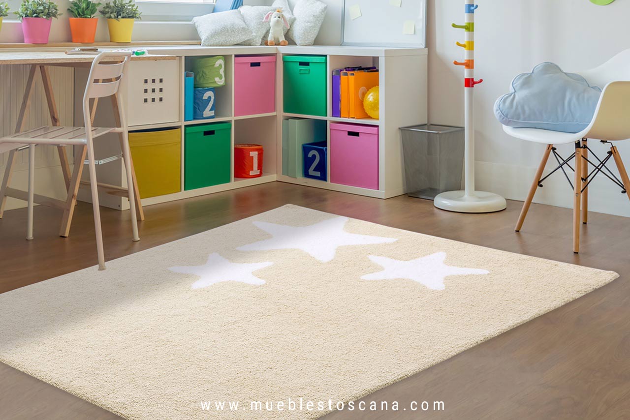 Alfombra para dormitorio juvenil | Muebles Toscana