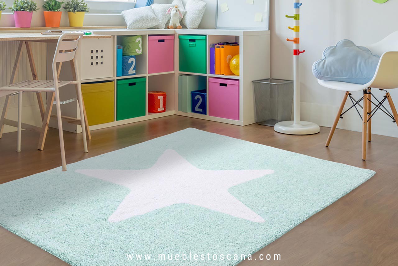 Alfombra para dormitorio juvenil | Muebles Toscana