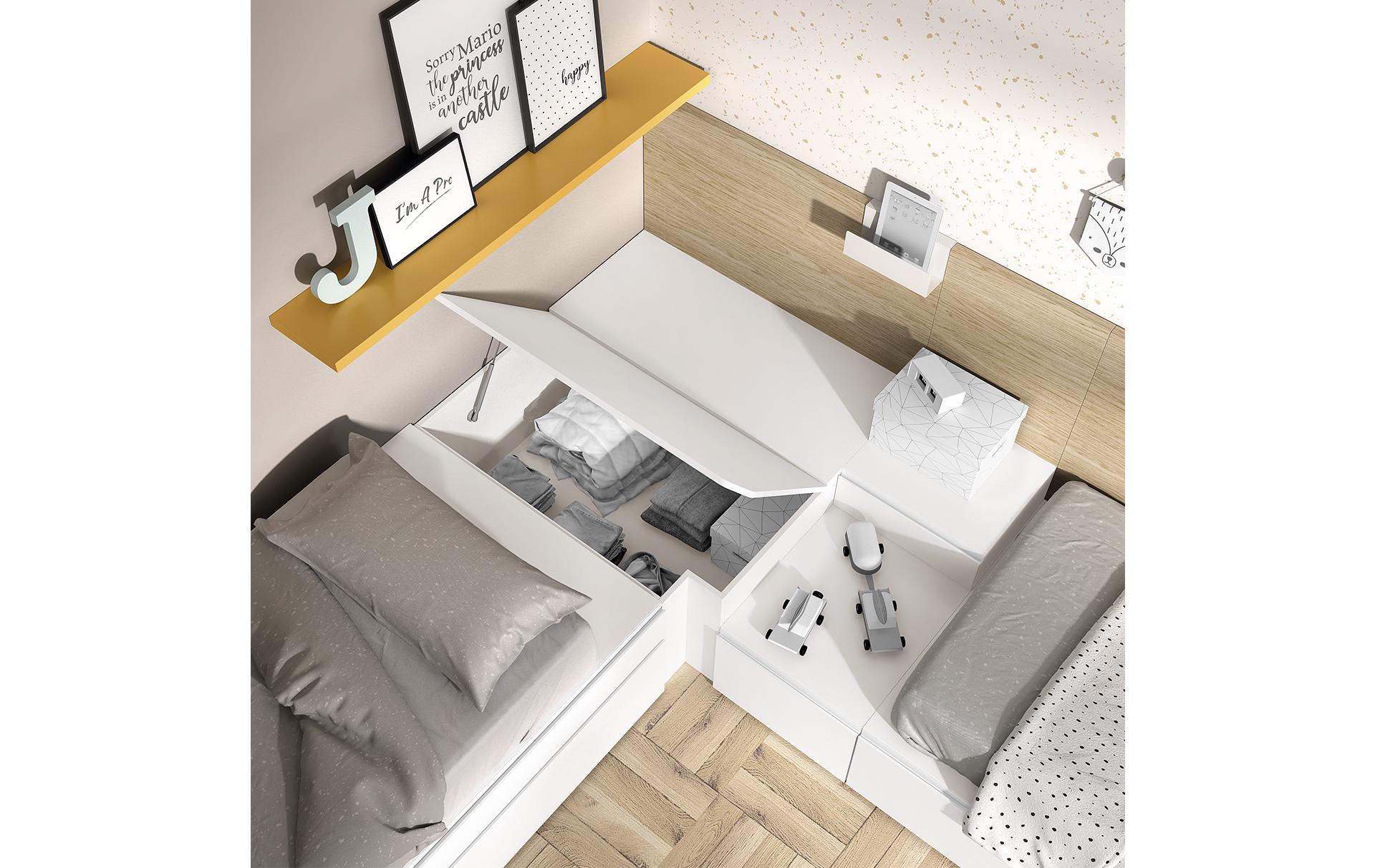 Camas bloc en "L" 29 | Muebles Toscana