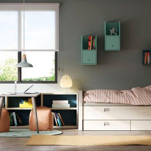 Dormitorio compacto Homage de Lagrama Muebles Toscana