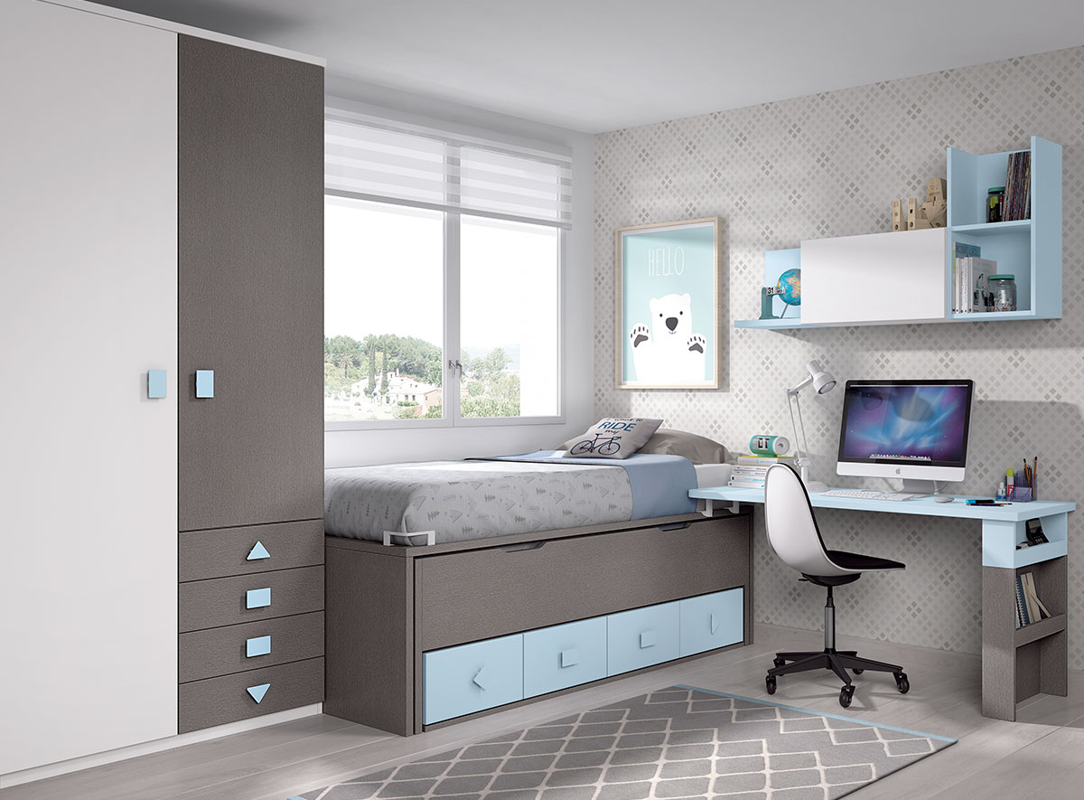 DORMITORIO COMPACTO F020 | Muebles Toscana
