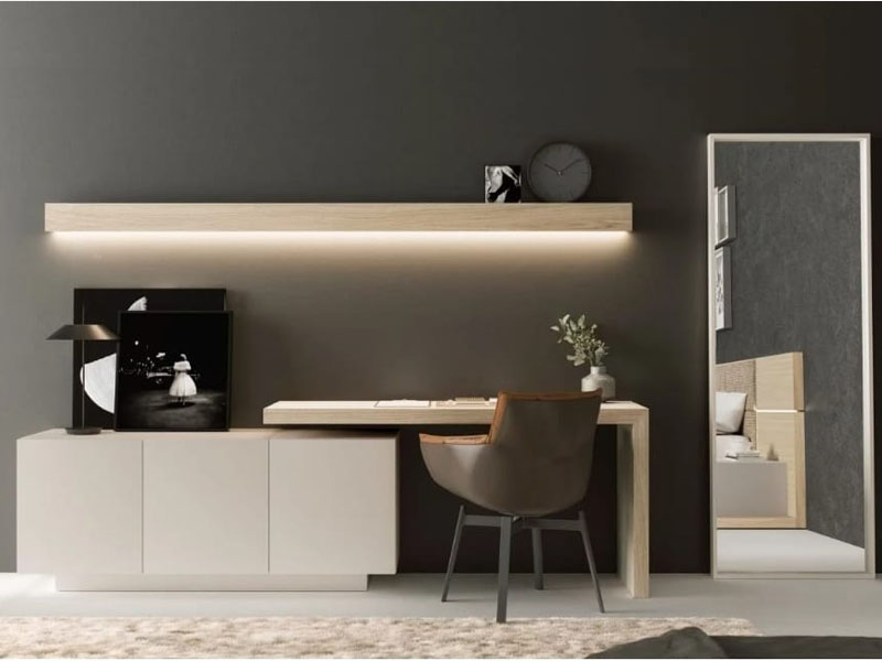 Escritorio, tocador, espejo y estantería Vista | Muebles Toscana