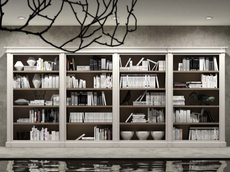 Librería Altair Blanca 447 cm