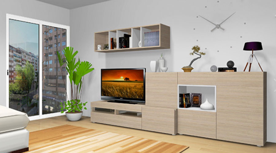 Proyectos_3D_mueble salon_Muebles